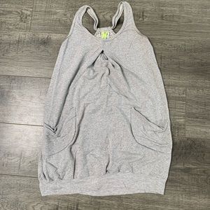 Casual grey racer back dress